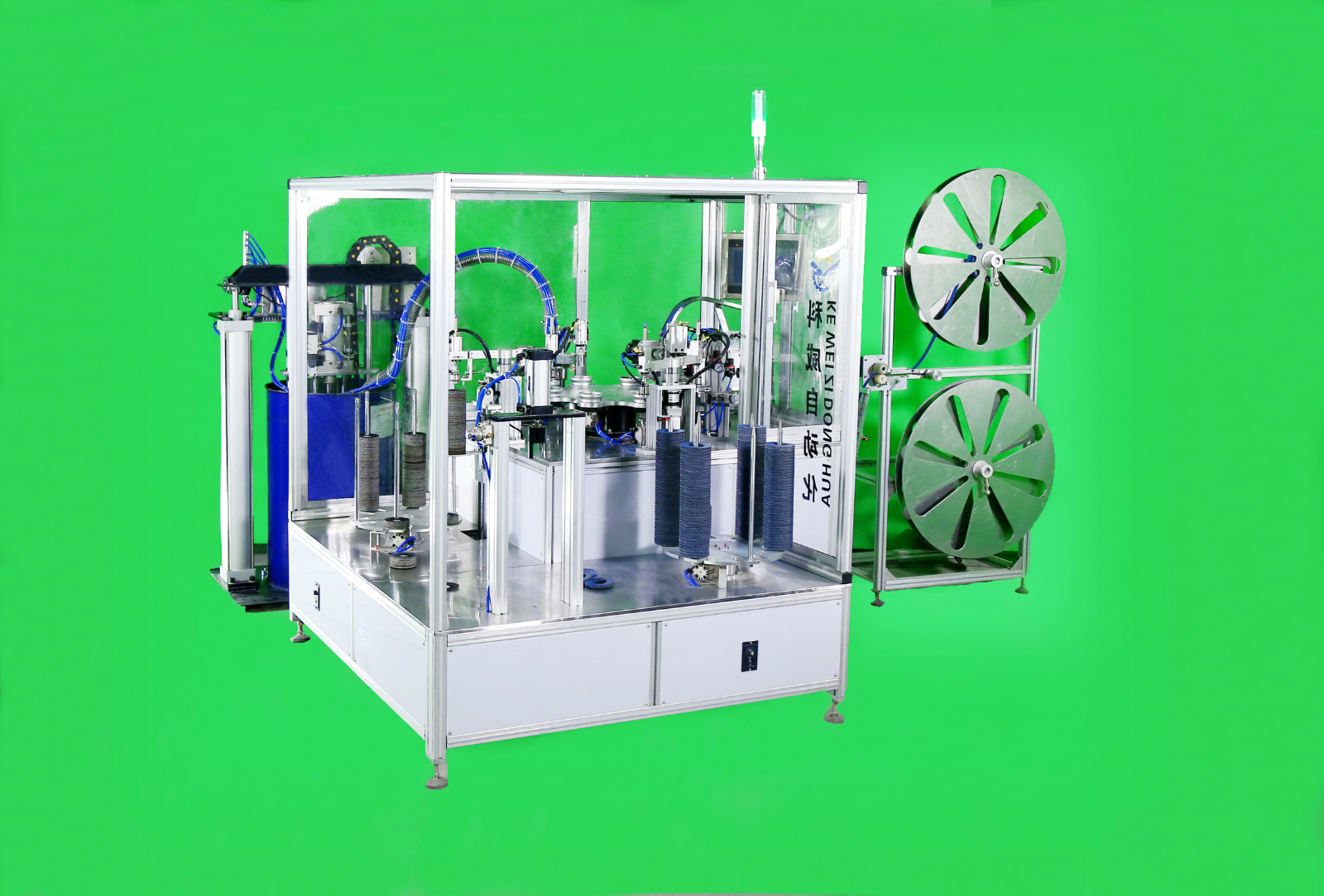 Auto flap disc machine